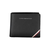 Tommy Hilfiger Black Leather Men Wallet