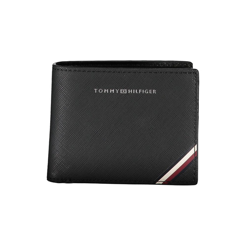 Tommy Hilfiger Black Leather Men Wallet