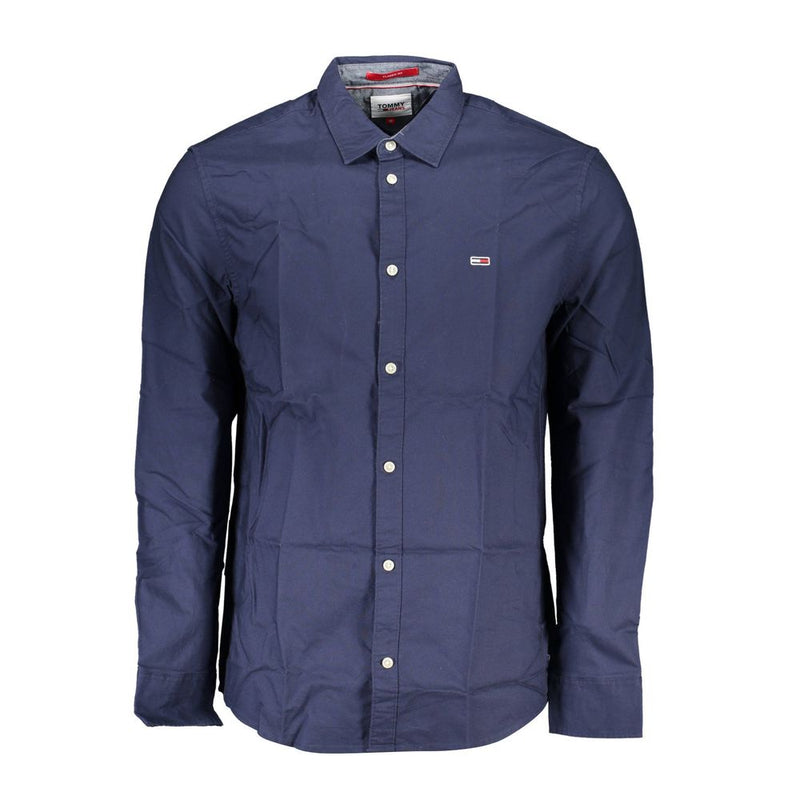 Tommy Hilfiger Blue Cotton Men Shirt