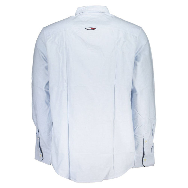 Tommy Hilfiger Light Blue Cotton Men Shirt