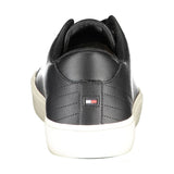 Tommy Hilfiger Sleek Black Lace-Up Eco-Conscious Sneakers