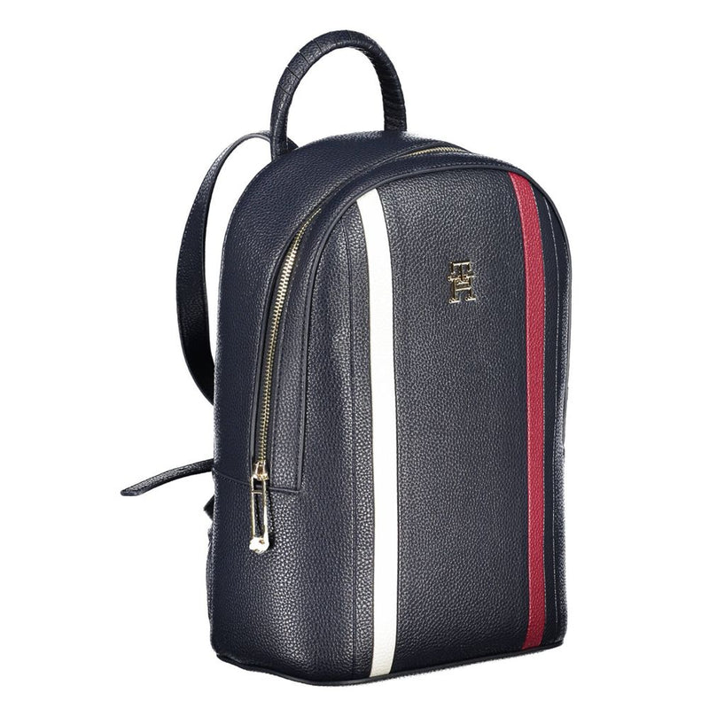 Tommy Hilfiger Elegant Blue Backpack with Contrast Details