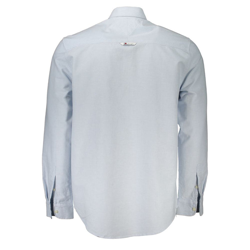 Tommy Hilfiger Light Blue Cotton Men Shirt