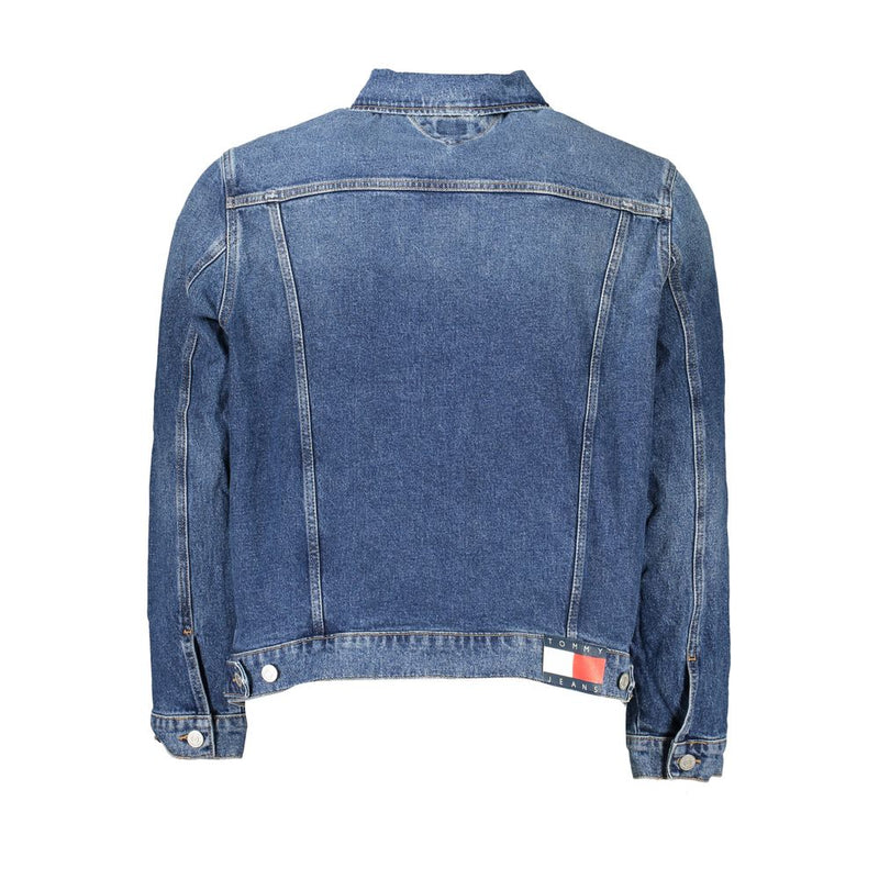 Tommy Hilfiger Chic Blue Denim Jacket with Regenerative Cotton