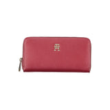 Tommy Hilfiger Chic Pink Zip Wallet with Multiple Compartments