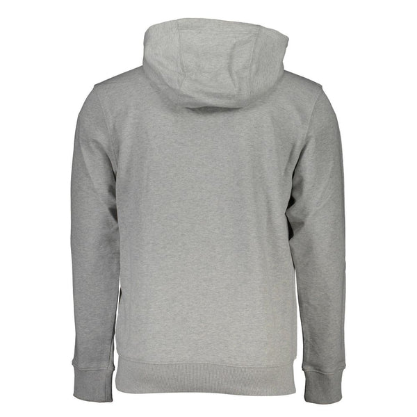 Tommy Hilfiger Elegant Gray Hooded Cotton Sweatshirt