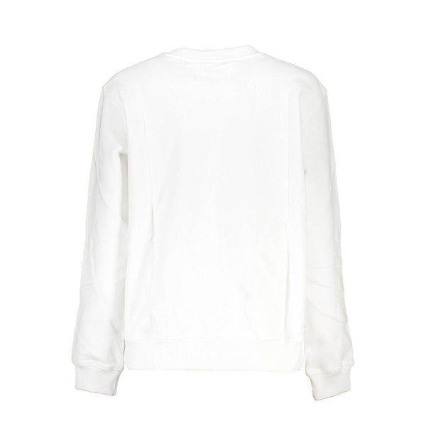 Calvin Klein Elegant Long Sleeve White Sweatshirt