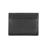 Calvin Klein Elegant Leather Card Holder in Timeless Black