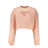 Calvin Klein Chic Pink Fleece Crew Neck Sweatshirt