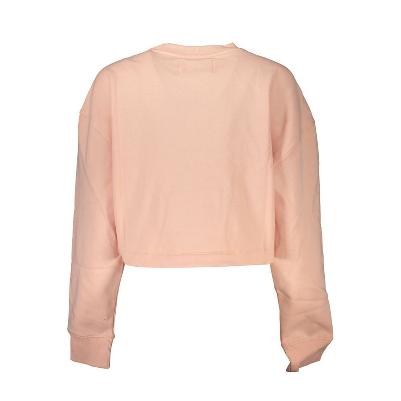 Calvin Klein Chic Pink Fleece Crew Neck Sweatshirt