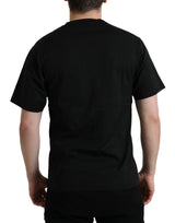 Dolce & Gabbana Elegant Black Cotton Crew Neck Tee