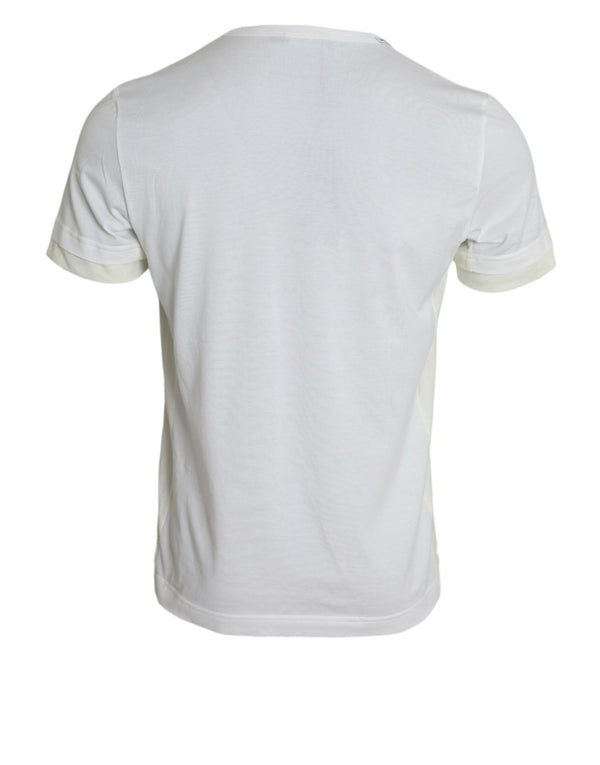 Dolce & Gabbana Elegant White Crew Neck Cotton Tee