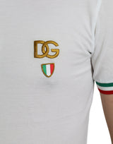 Dolce & Gabbana Elegant White Cotton Polo T-Shirt