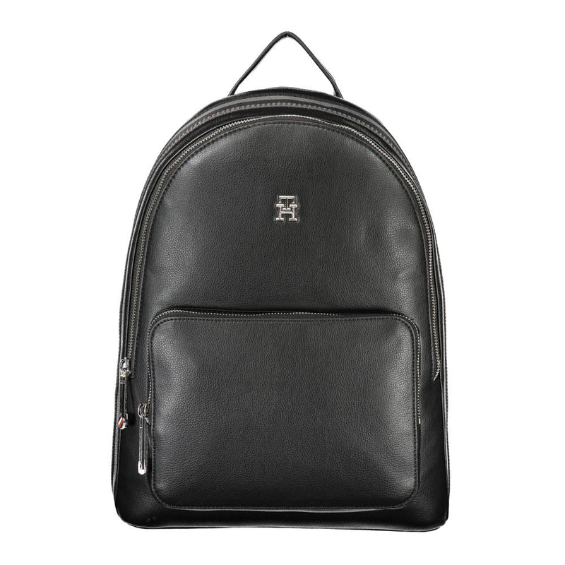 Tommy Hilfiger Chic Eco-Conscious Black Backpack