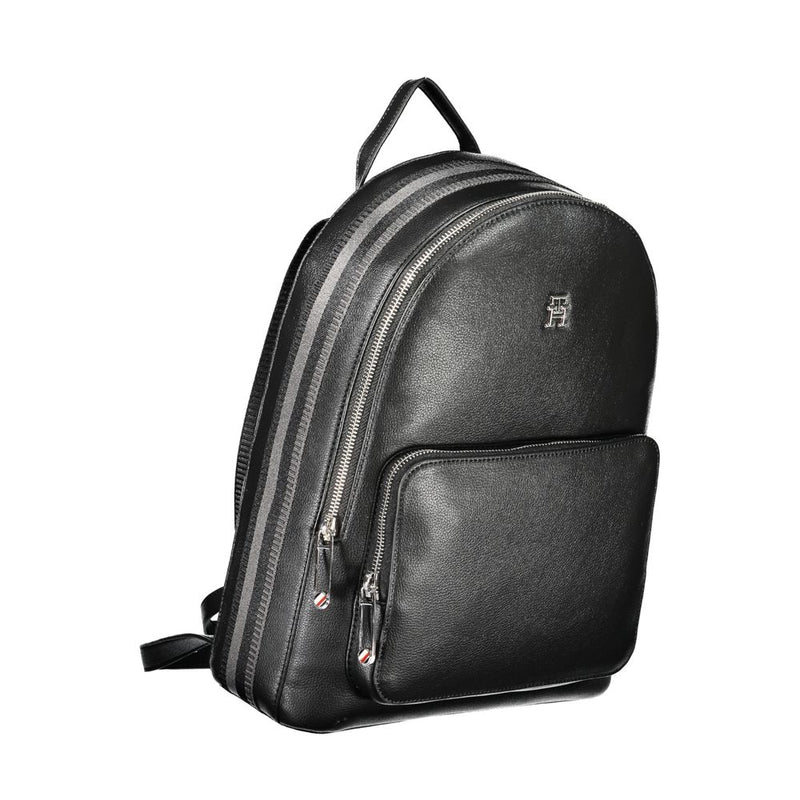 Tommy Hilfiger Chic Eco-Conscious Black Backpack