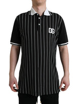 Dolce & Gabbana Elegant Striped Cotton Polo T-Shirt