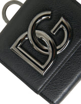 Dolce & Gabbana Sleek Lamb Leather Card Holder with Chain Strap