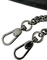 Dolce & Gabbana Sleek Lamb Leather Card Holder with Chain Strap