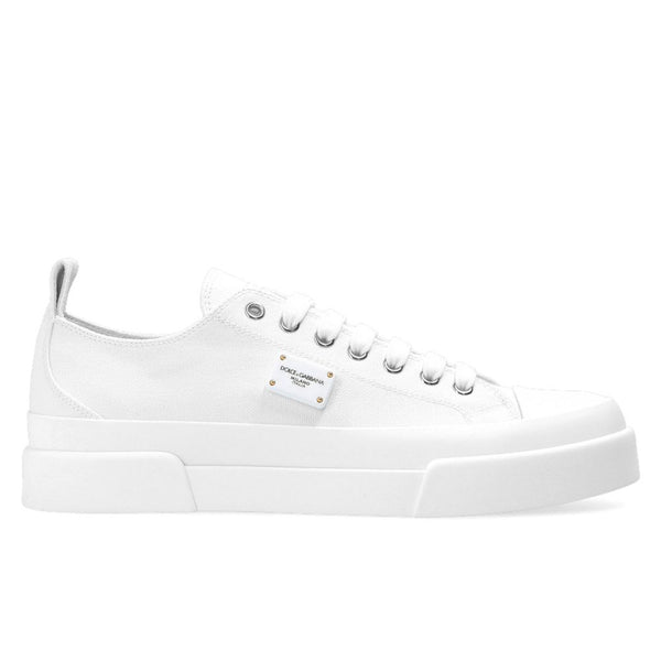 Dolce & Gabbana Elegant Canvas and Calfskin Sneakers