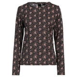 PINKO Chic Stretchy Black Blouse for Elegant Evenings