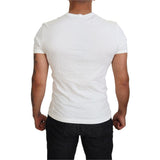 Dolce & Gabbana Embossed Logo White Cotton Tee