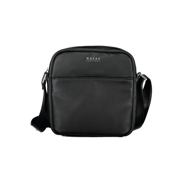 Guess Jeans Sleek Black Polyethylene Shoulder Bag