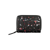 Desigual Elegant Black Zip Wallet with Contrasting Accents