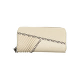 Desigual Beige Chic Wallet with Contrasting Accents