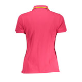 K-WAY Chic Pink Polo with Contrast Detailing