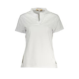 K-WAY Chic V-Neck Cotton Tee with Iconic Appliqué