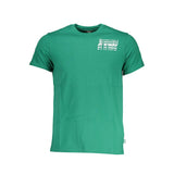 K-WAY Emerald Crewneck Logo Tee with Print Detail