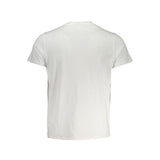 K-WAY Elegant White Cotton T-Shirt with Pocket Detail