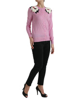 Dolce & Gabbana Elegant Cashmere Silk Pink Cardigan