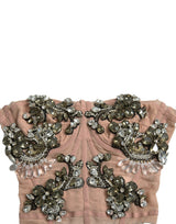 Dolce & Gabbana Pink Sleeveless Bustier Corset Top