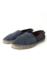 Dolce & Gabbana Navy Luxury Suede Espadrilles