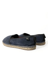 Dolce & Gabbana Navy Luxury Suede Espadrilles