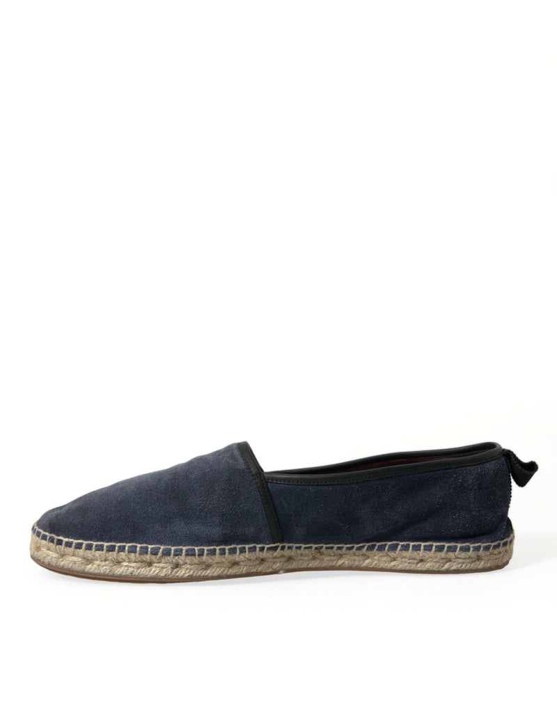 Dolce & Gabbana Navy Luxury Suede Espadrilles