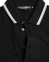 Dolce & Gabbana Regal Crown Embroidered Cotton Polo