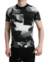 Dolce & Gabbana Multicolor Camouflage Crew Neck Tee