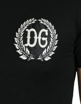 Dolce & Gabbana Elegant Embroidered Logo Cotton Tee