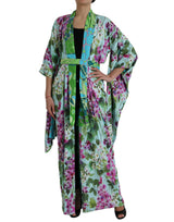 Dolce & Gabbana Elegant Floral Silk Bathrobe Jacket