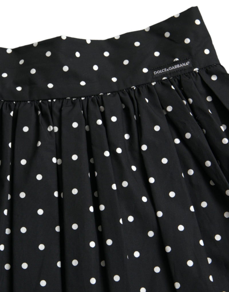 Dolce & Gabbana Polka Dot Knee-Length Couture Skirt