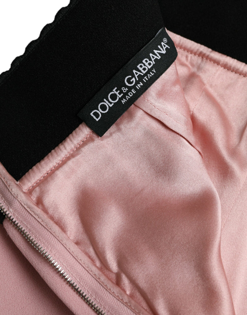 Dolce & Gabbana Elegant High Waist Pencil Skirt in Pink