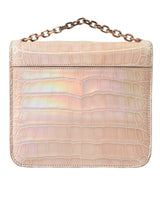 Balenciaga Elegant Mini Chain Beige Clutch for Evening Elegance