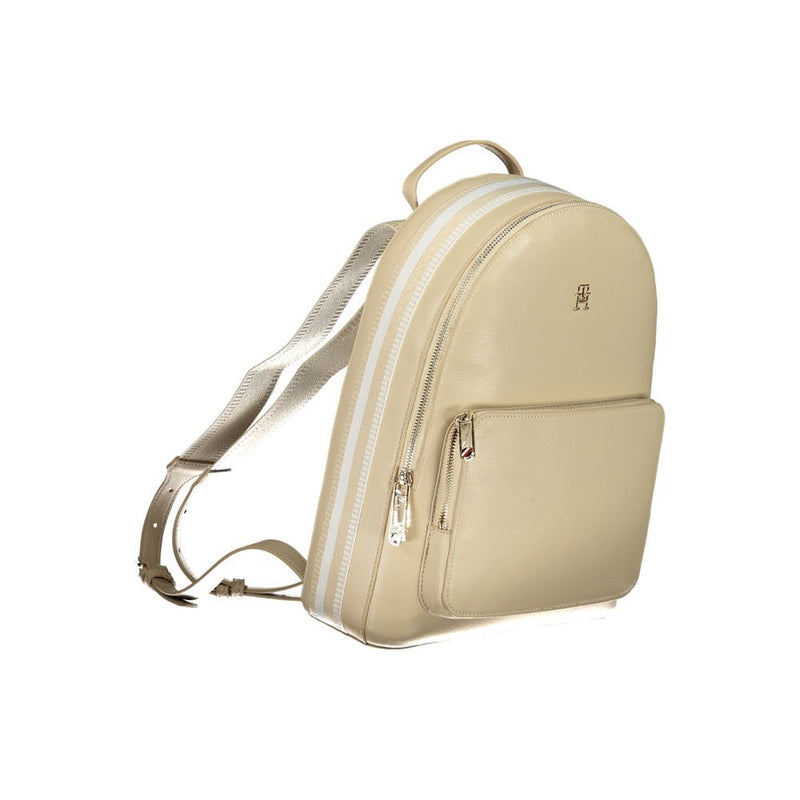 Tommy Hilfiger Beige Polyester Backpack