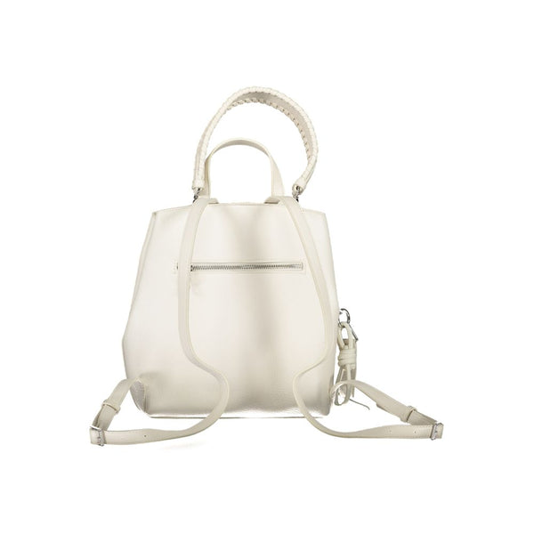 Desigual White Polyethylene Backpack