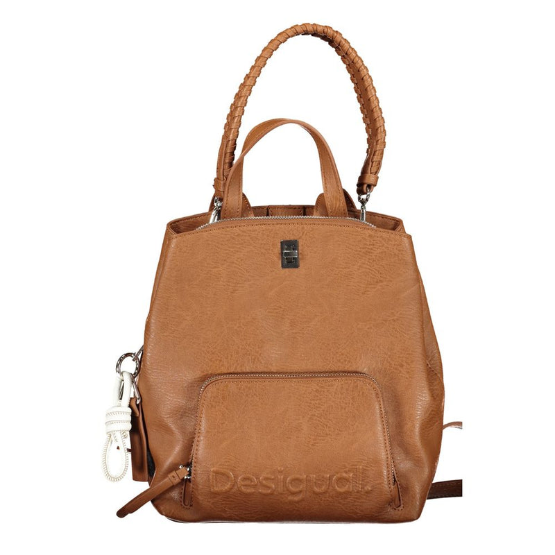 Desigual Brown Polyethylene Backpack