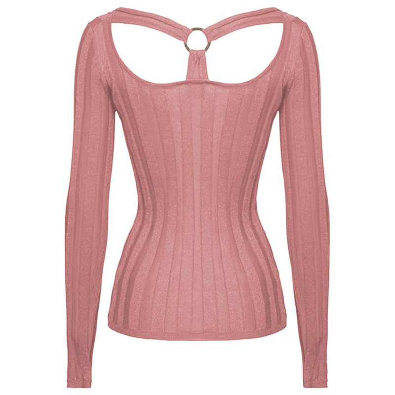 PINKO Pink Viscose Sweater