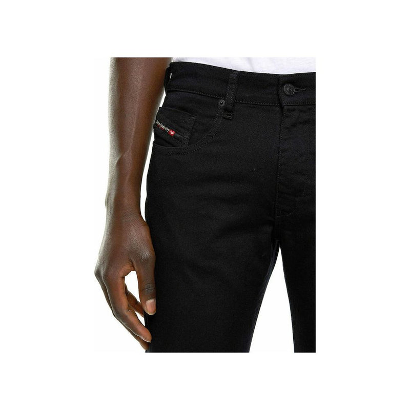 Diesel Black Cotton Jeans & Pant