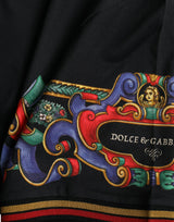 Dolce & Gabbana Black Logo Print Cotton Crew Neck T-shirt